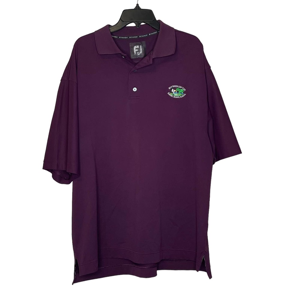 FootJoy Golf Polo Shirt Embroidered Sanibel Island‎ Shortsleeve Oversized Men XL